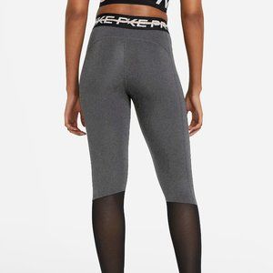 XS Nike Pro Women's Mid-Rise Mesh-Panelled Leggings